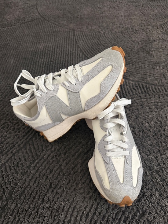 New Balance Shoes - New Balance 327  Women's White and Light Gray Retro Runner Sneakers